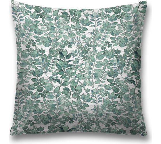 Изображение товара Декоративная наволочка на молнии JoyArty чехол на подушку "Полотно листьев” 45x45 см sl_423864