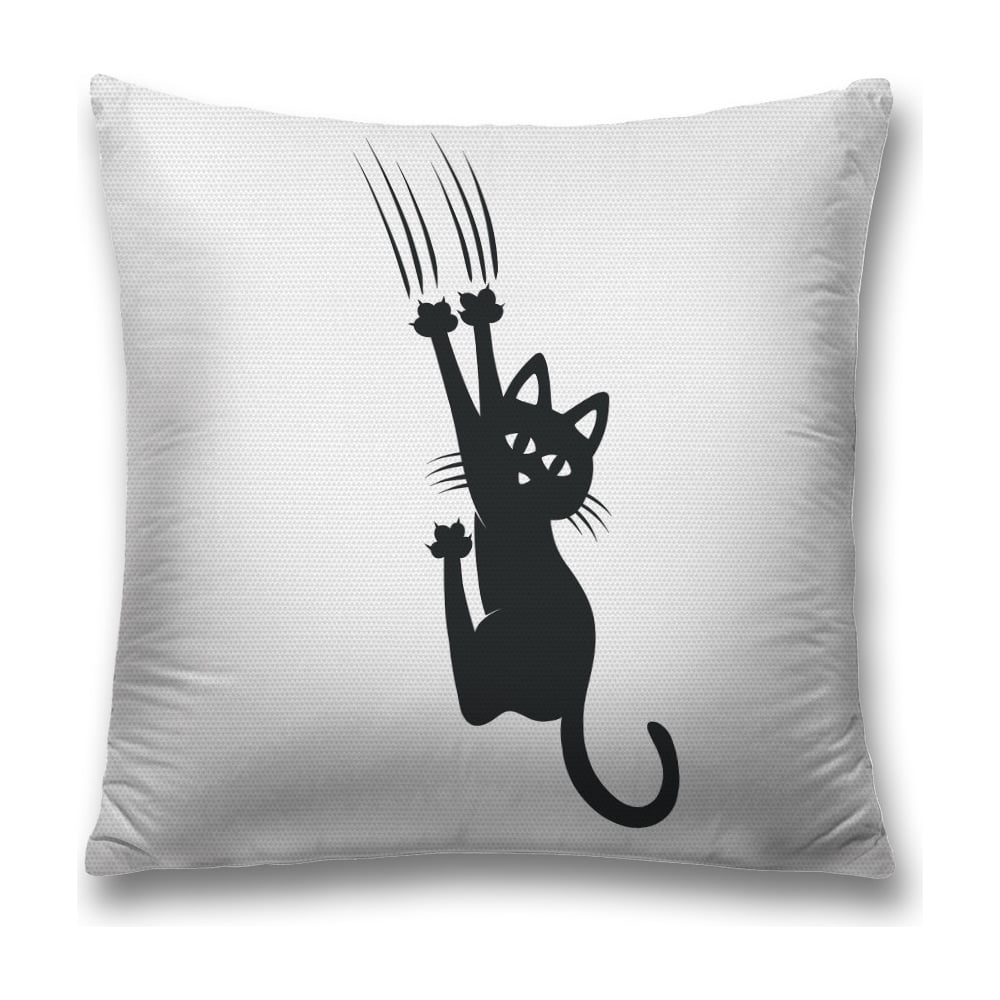 Изображение товара Декоративная наволочка на молнии JoyArty 45x45 см Шкодный кот