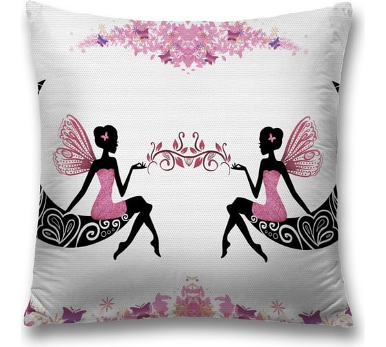 Изображение товара Декоративная наволочка на молнии JoyArty чехол на подушку "Феи красоты” 45x45 см sl_425007