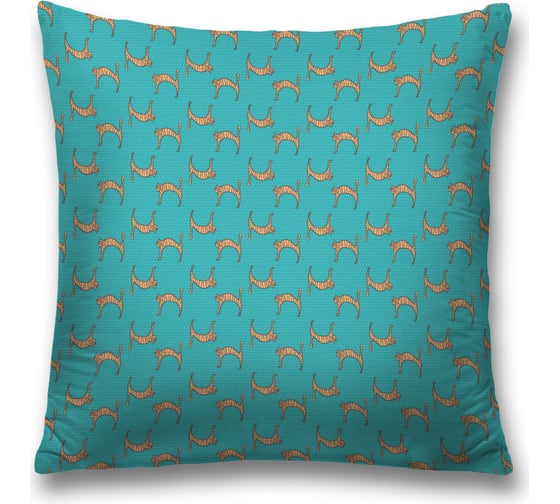 Изображение товара Декоративная наволочка на молнии JoyArty чехол на подушку "Кот в пространстве” 45x45 см sl_423816