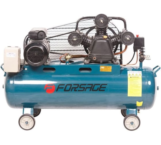 Изображение товара 3-х поршневой компрессор с ременным приводом, 100л, 380В Forsage F-TB290-150(7149)