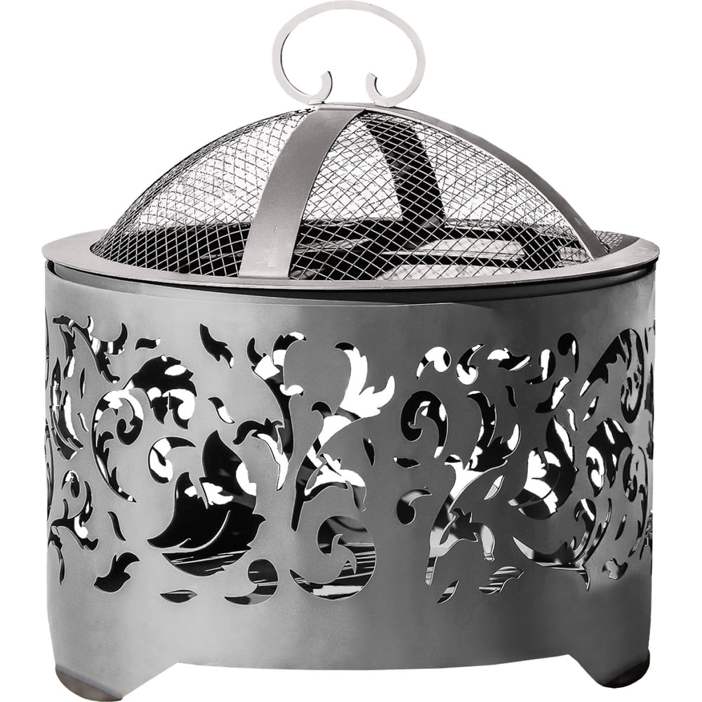 Изображение товара Костровая чаша FIRE-HOUSE узор диаметр 50 с крышкой и искрогасителем