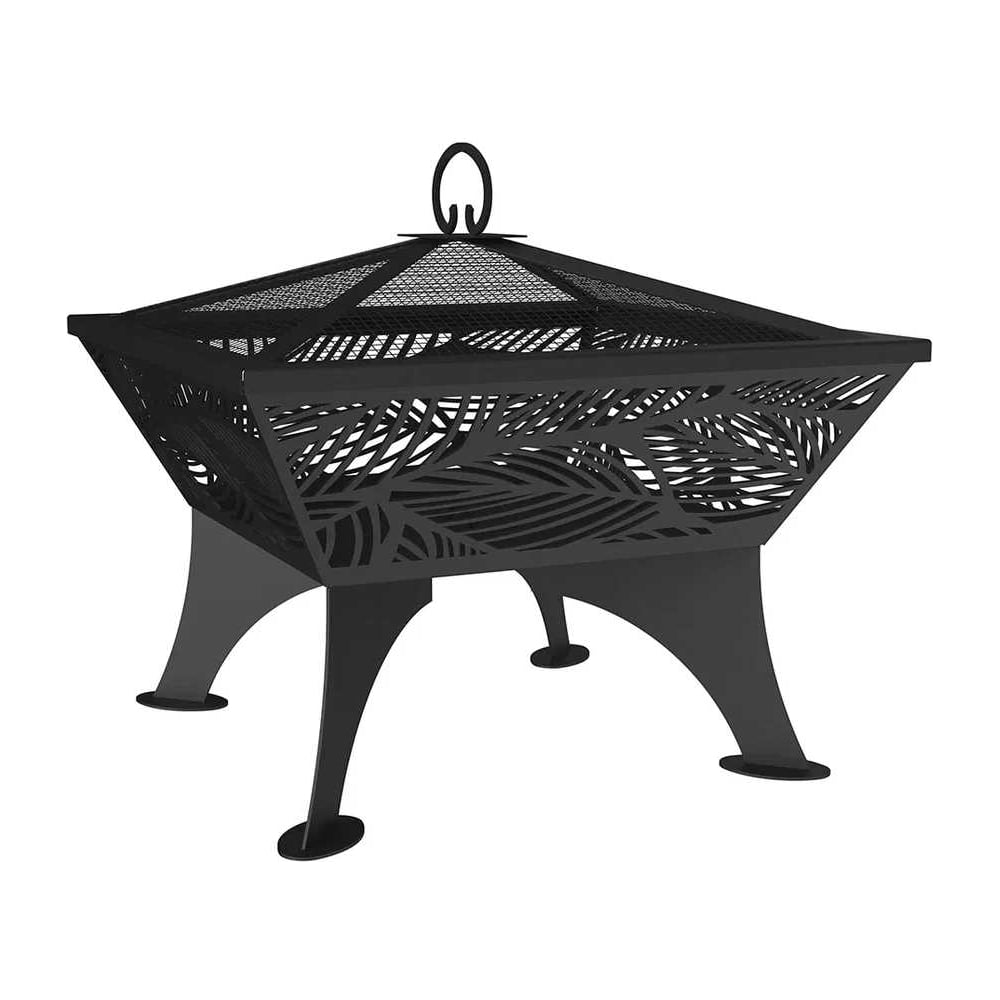 Изображение товара Костровой очаг FIRE-HOUSE листья с крышкой-искрогасителем 62 см