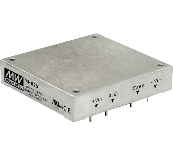 Изображение товара Преобразователь Mean Well MHB75-24S12 DC/DC 75Вт Т02010449