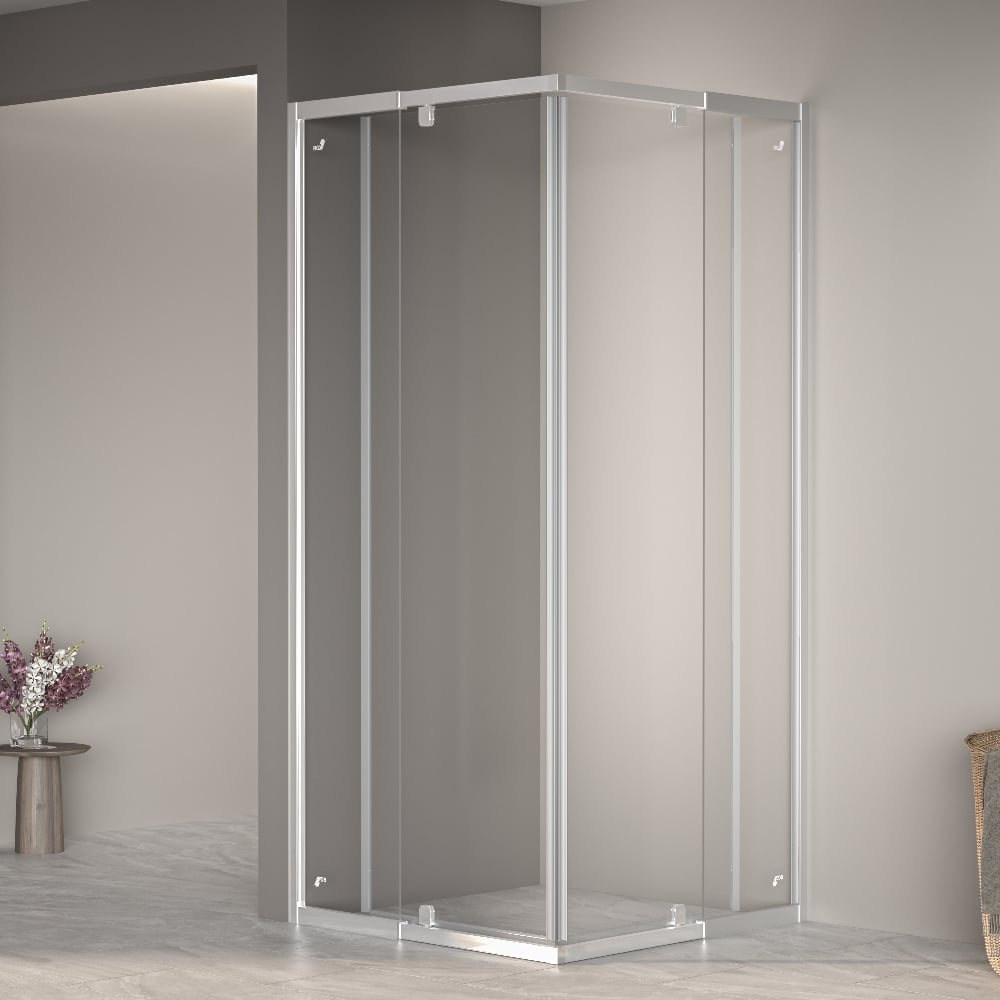 Изображение товара Душевой уголок RGW 90-100x90-100x195 PA-38 квадратный стекло хром