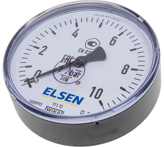 Изображение товара Манометр ELSEN -100, 1/4, Н, осевой, PN, бар-0-10 36555028