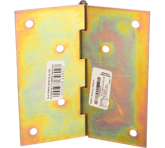 Изображение товара Карточная петля ALBERTS оцинкованная 100x97,5 346027