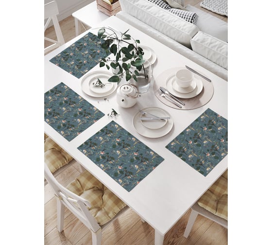 Изображение товара Салфетки на стол для сервировки JoyArty прямоугольные, плейсмат Природа, 32x46 см, в комплекте 4шт. np_423859