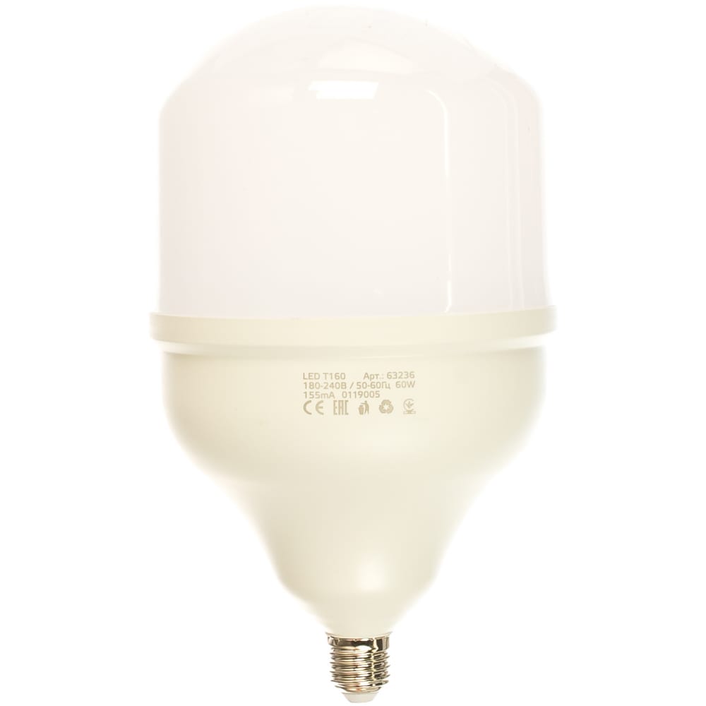 фото Лампа gauss elementary led t160 e27 60w 5600lm 180-240v 6500k 63236