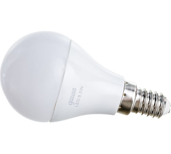 Изображение товара Лампа Gauss LED Шар E14 9.5W 890Лм 3000K SQ 105101110