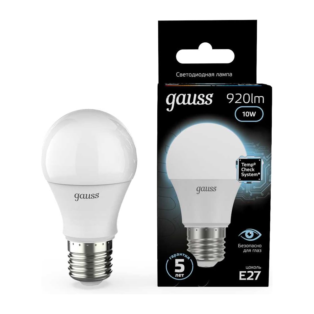 Изображение товара Лампа Gauss LED A60 10W E27 920Лм 4100K