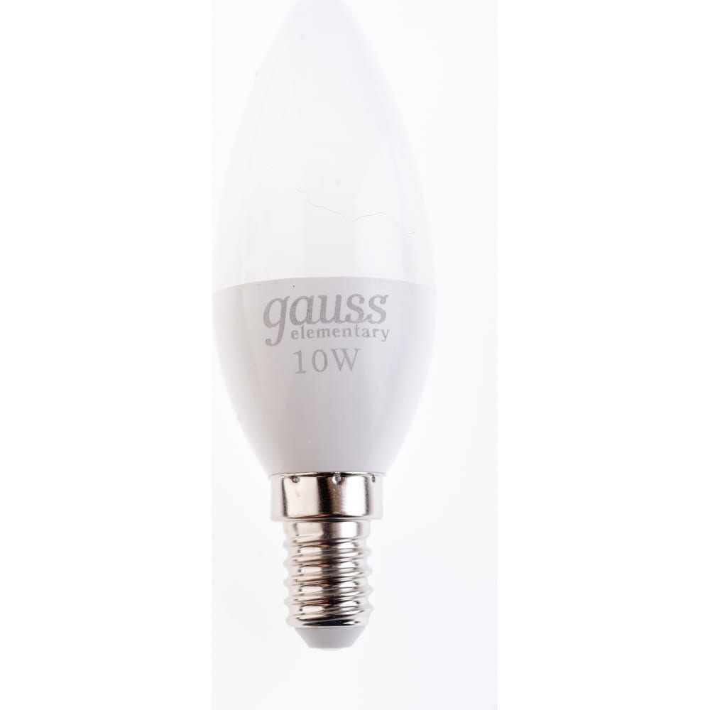 фото Лампа gauss led elementary свеча 10w e14 880lm 3000k 33110