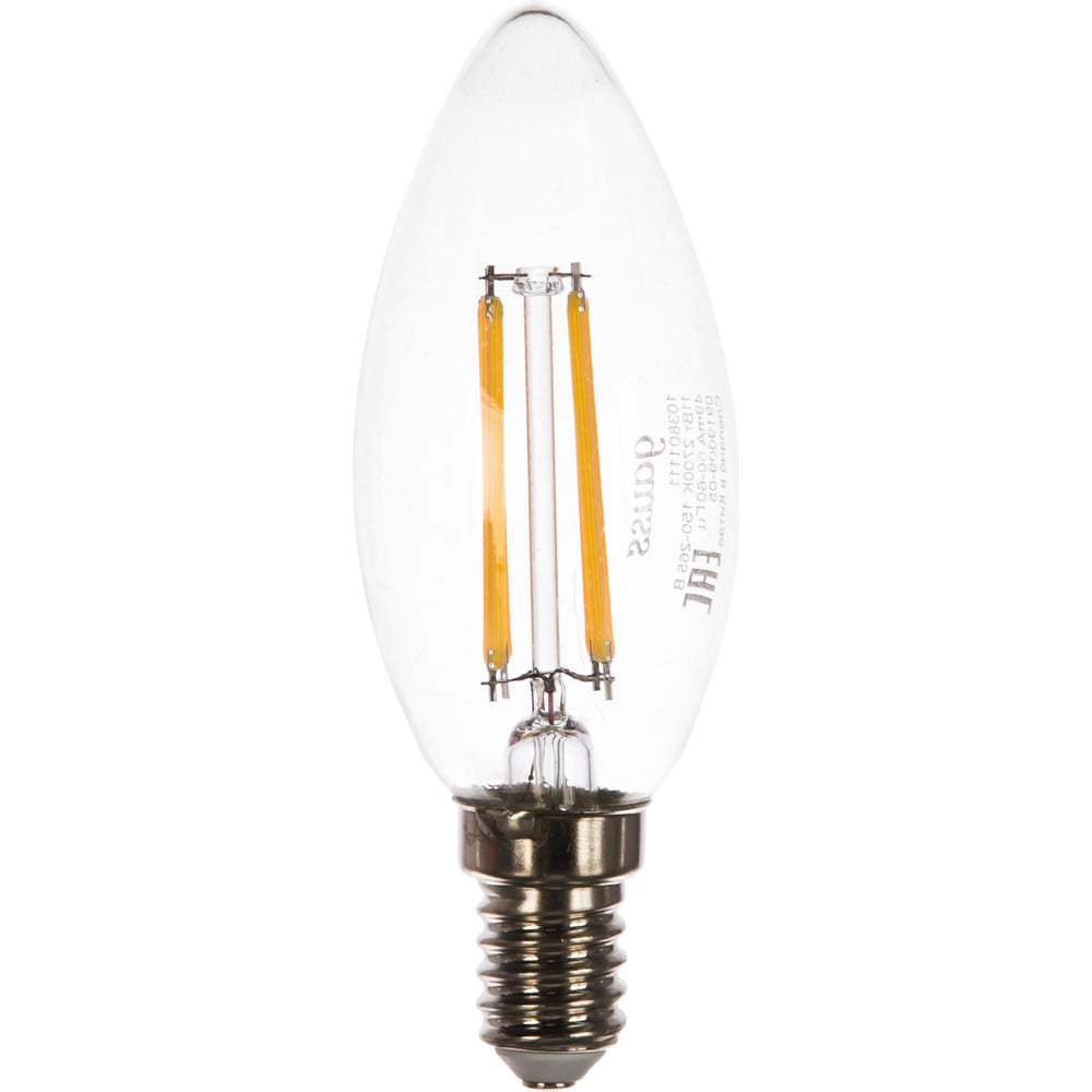 фото Лампа gauss led filament свеча e14 11w 720lm 2700к 103801111