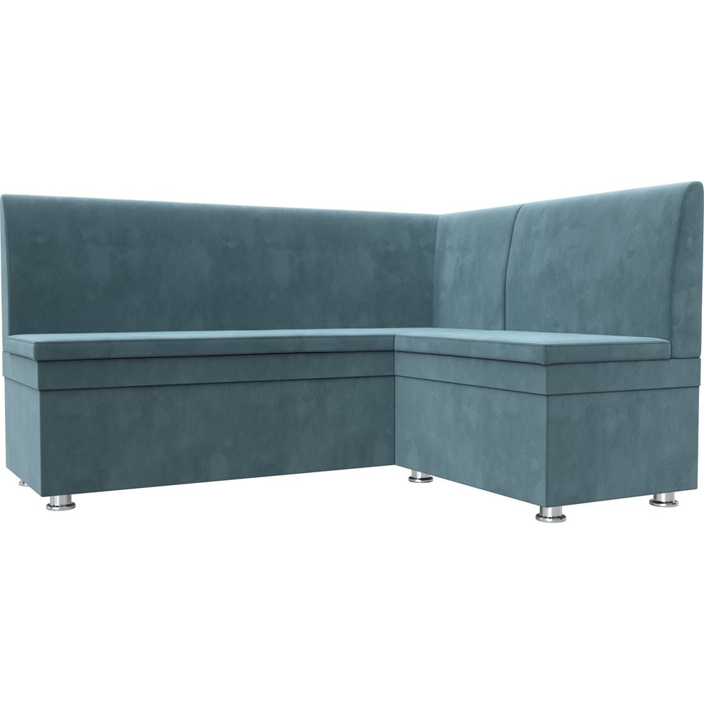 Изображение товара Кухонный угловой диван Лига диванов Уют правый из велюра современный дизайн