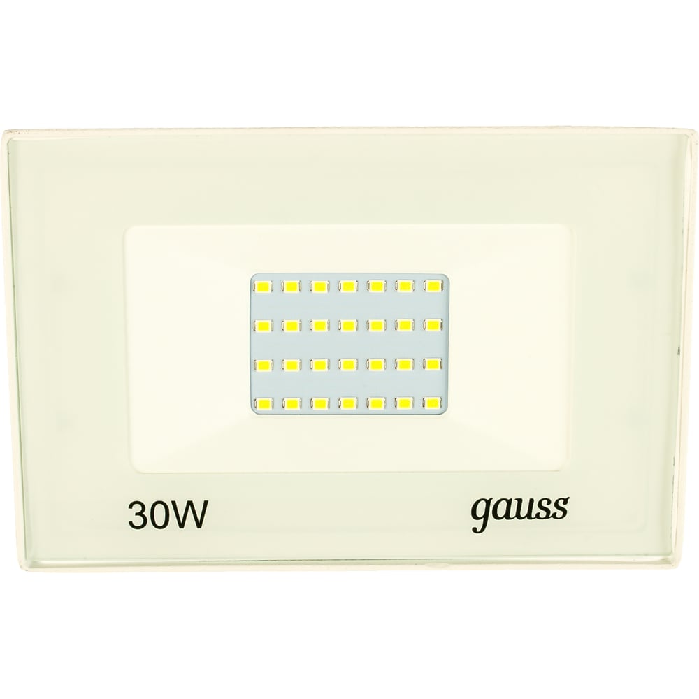 фото Светодиодный прожектор gauss led 30w 2100lm ip65 6500к белый 613120330