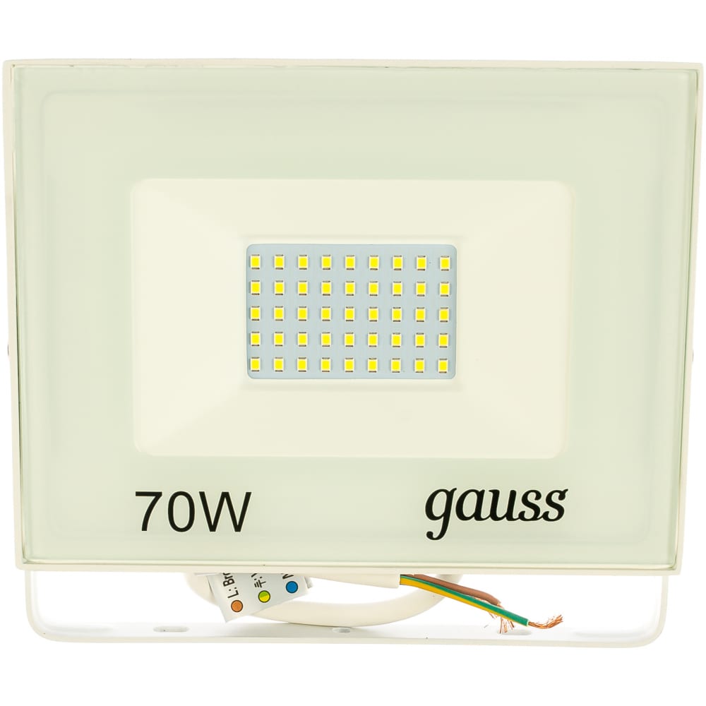 фото Светодиодный прожектор gauss led 70w 4900lm ip65 6500к белый 613120370