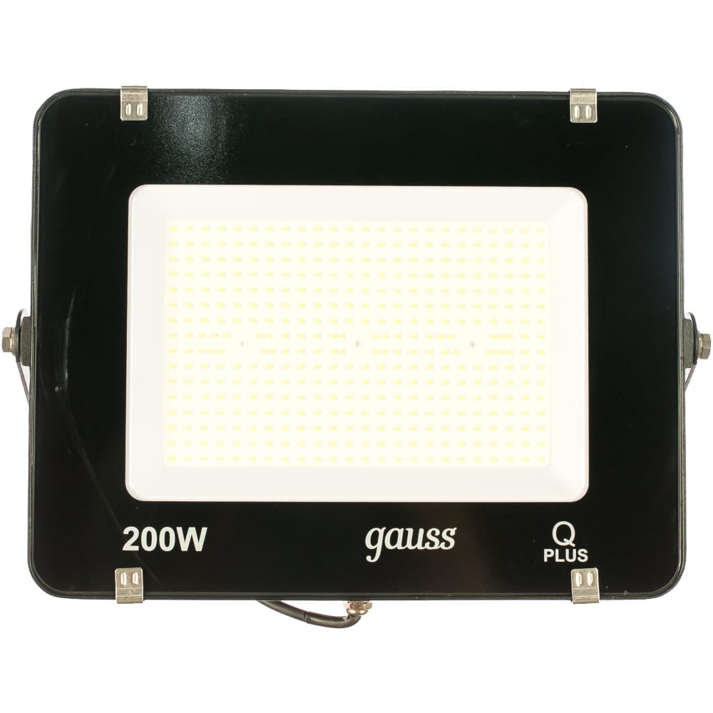 фото Прожектор gauss led qplus 200w 17500lm ip65 6500к черный 613100200