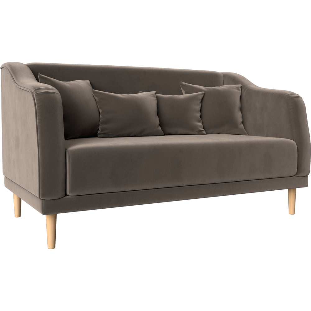 Изображение товара Кухонный диван Лига диванов Киото, 3 места, коричневый велюр