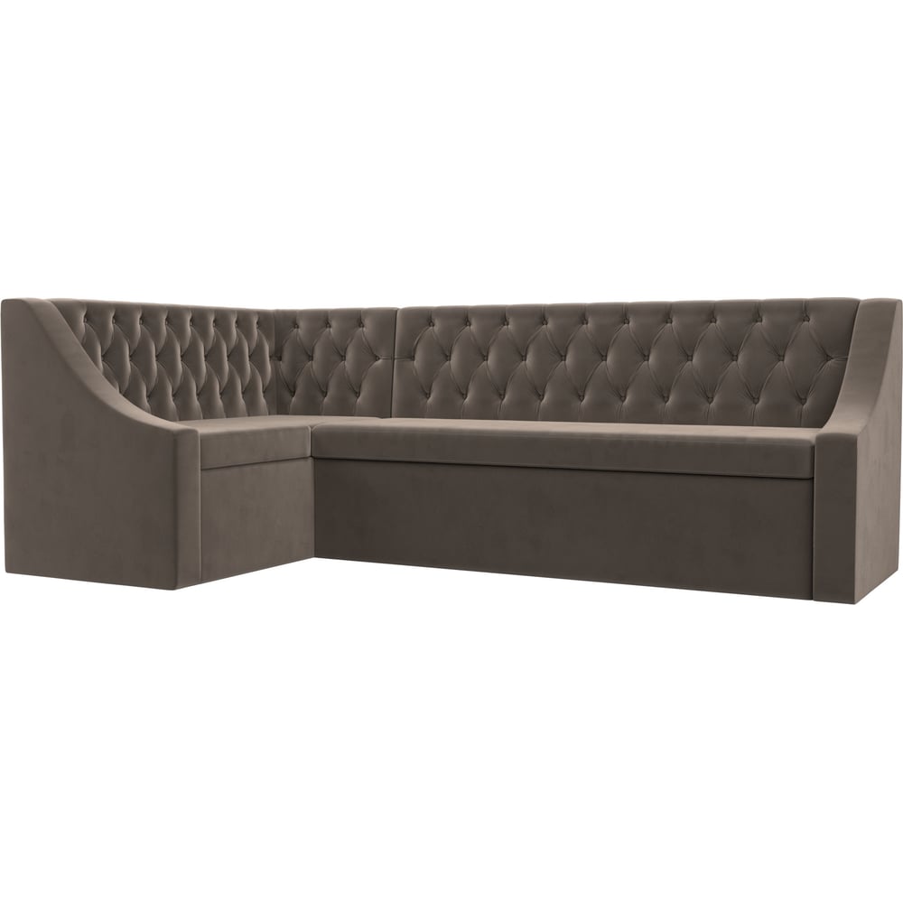 Изображение товара Угловой диван Мерлин левый - современный диван с механизмом дельфин и ящиком