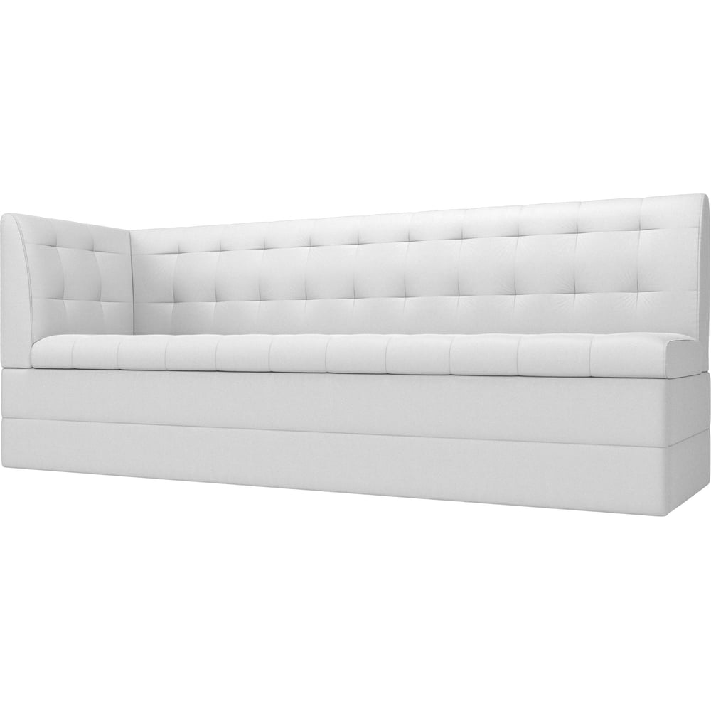 Изображение товара Кухонный диван Лига диванов Бриз с углом слева 100387L современный стиль белый