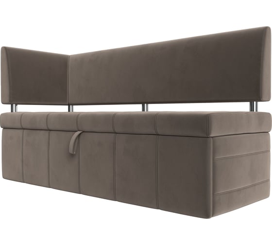 Изображение товара Кухонный прямой диван Лига диванов Стоун с углом левый 107269L