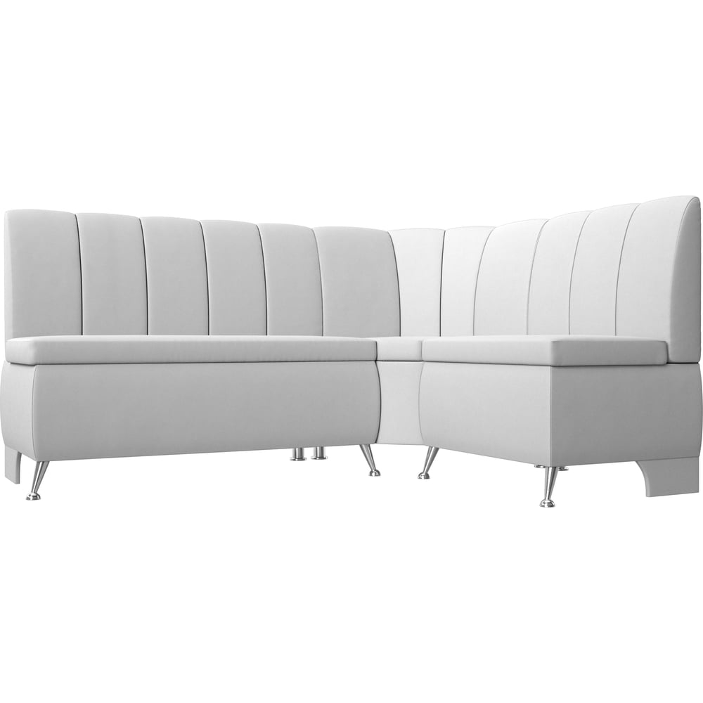 Изображение товара Кухонный угловой диван Лига диванов Кантри правый угол белый минимализм