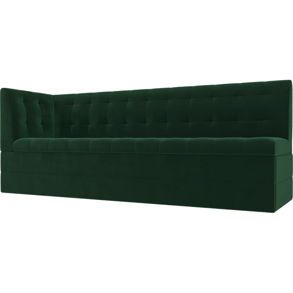 Изображение товара Кухонный диван Лига диванов Бриз с углом слева современный зеленый