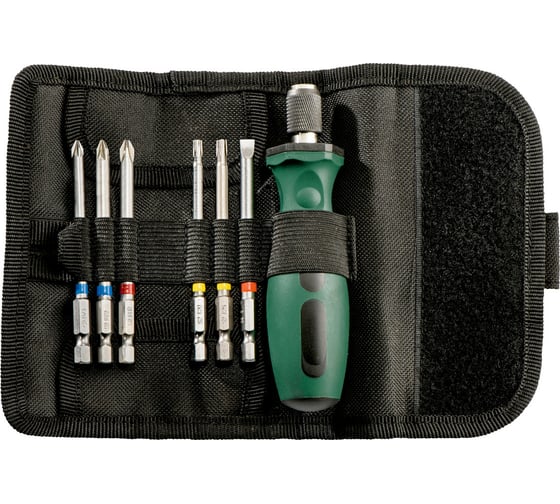 Изображение товара Набор бит 7 предметов, сумка-ролик Metabo 626723000