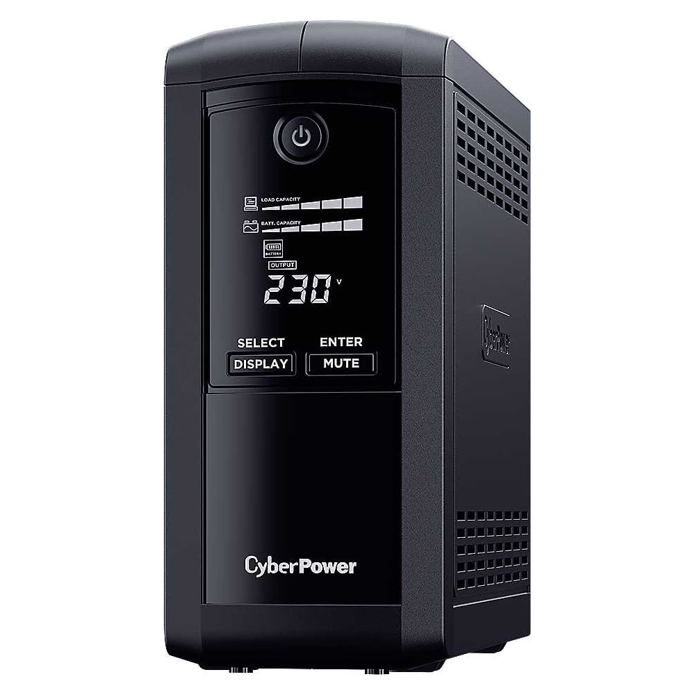 Изображение товара ИБП CYBERPOWER Line-Interactive 1000VA/550W VP1000ELCD с дисплеем USB RS-232