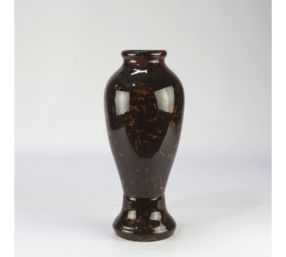 Изображение товара Декоративная ваза Сады Аурики Нежность коричневая h - 33 см d - 14 см 067738