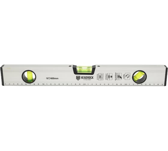 Изображение товара Уровень HEADROCK строительный рельс (алюминиевый) 400мм 691-505-400