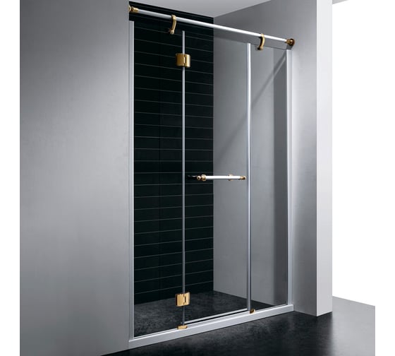 Изображение товара Душевая дверь RGW 130x195 VI-02 белый, прозрачное, 8 мм (петли золото) 02040213-18