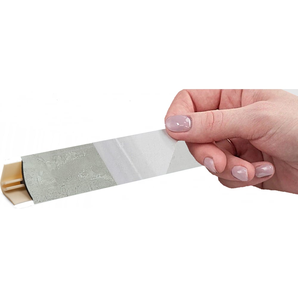 Изображение товара Плинтус KORNER LB 15 40 бетао 3 метра - прочный и легкий пластиковый плинтус