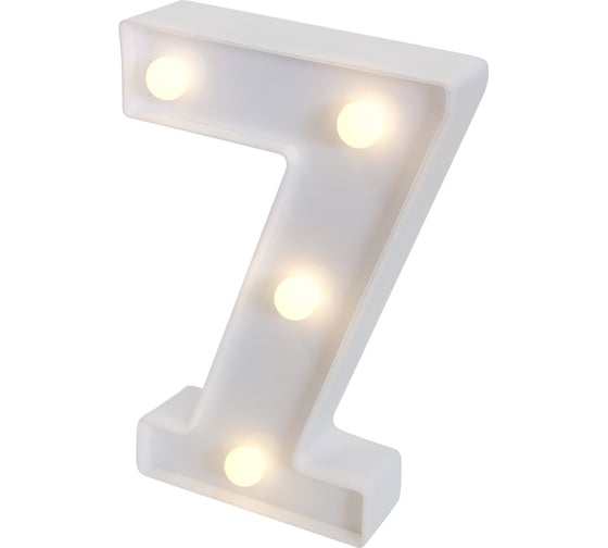 Изображение товара Световая фигура Дон Баллон цифра 7, 16 см, белый, 1 шт. 512097