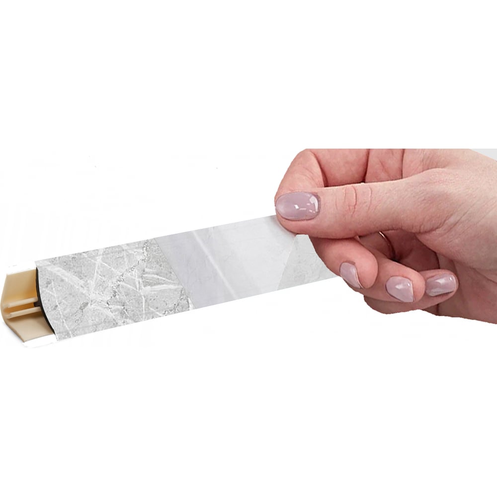 Изображение товара Плинтус KORNER LB 15 3м мрамор лацио белый для внутренней отделки