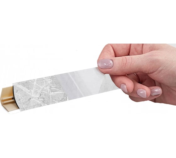 Изображение товара Плинтус KORNER LB 15 53 мрамор лацио белый 3.0 м 53 15-53