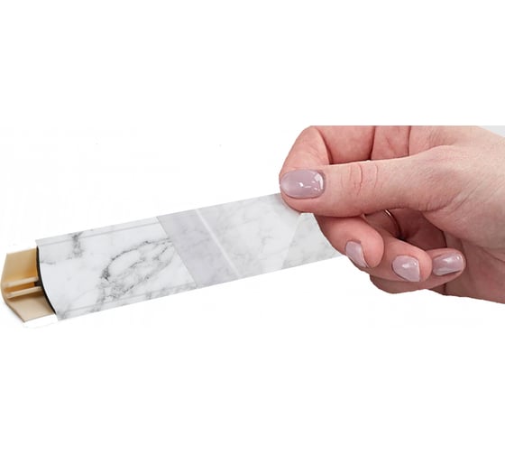 Изображение товара Плинтус KORNER LB 15 15 мрамор белый 3.0 м 15 15-15