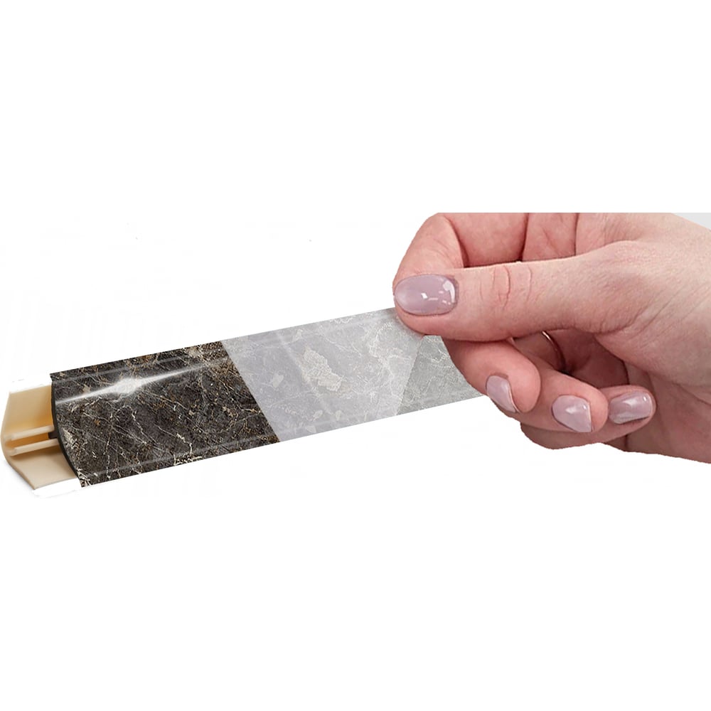 Изображение товара Плинтус KORNER LB 15 31 королевский опал глянец 3 м для стен и пола