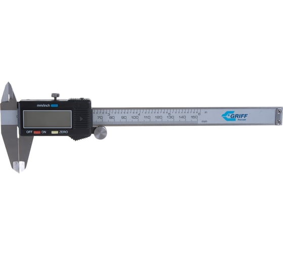 Изображение товара Штангенциркуль ШЦЦ-I- 150-0,01 ГОСТ 166-89 производство Guilin Measuring GRIFF D168003