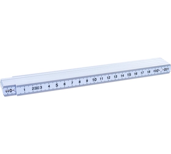 Изображение товара Линейка 2000 х 16 х 3,0 мм, складная, пластиковая, блистер КОБАЛЬТ 917-385
