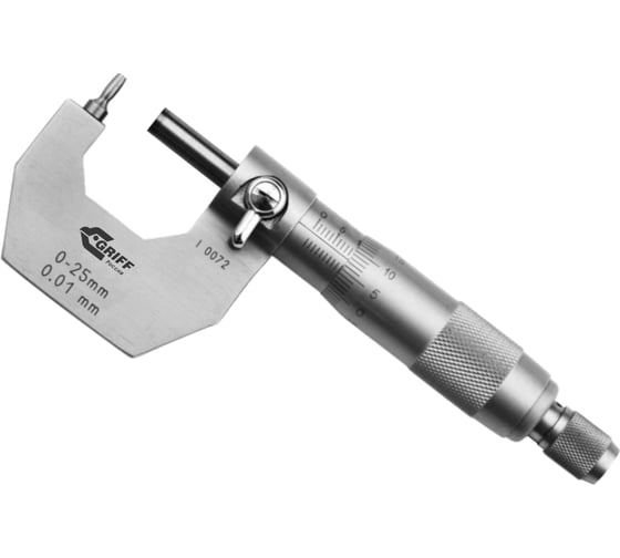 Изображение товара Микрометр МТ 25 ГОСТ 6507-90 производство Guilin Measuring тип А GRIFF D123013