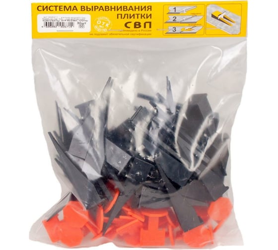 Изображение товара Комплект для выравнивания плитки Стройбат 30 шт. 2626211