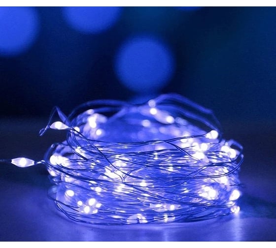 Изображение товара Светодиодная гирлянда Дон Баллон Роса 30 Led, IP14, 3 м, синий, 1 шт. 512012