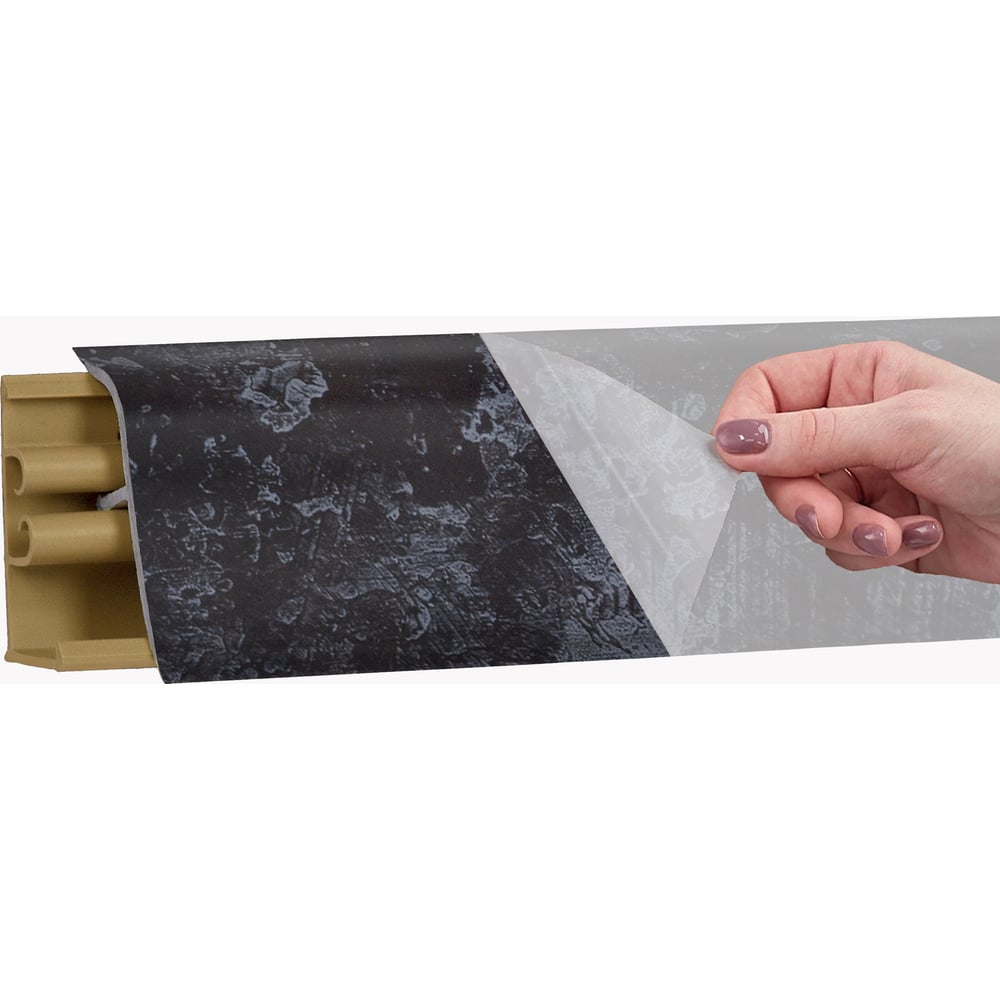 Изображение товара Плинтус KORNER LB 38 26 кастилло темный 3 м из ПВХ