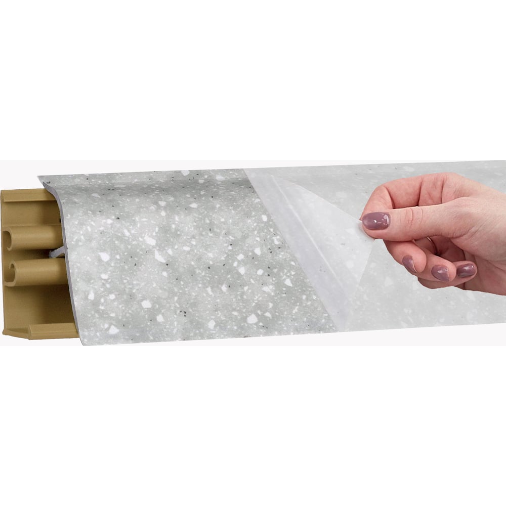 Изображение товара Плинтус KORNER LB 38 54 семолина серая 3 метра для помещений