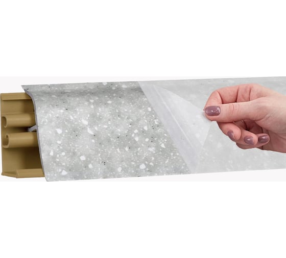 Изображение товара Плинтус KORNER LB 38 54 семолина серая 3.0 м 54 38-54