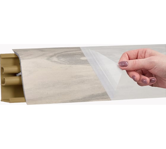 Изображение товара Плинтус KORNER LB 38 49 олива жемчужная 3.0 м 49 38-49