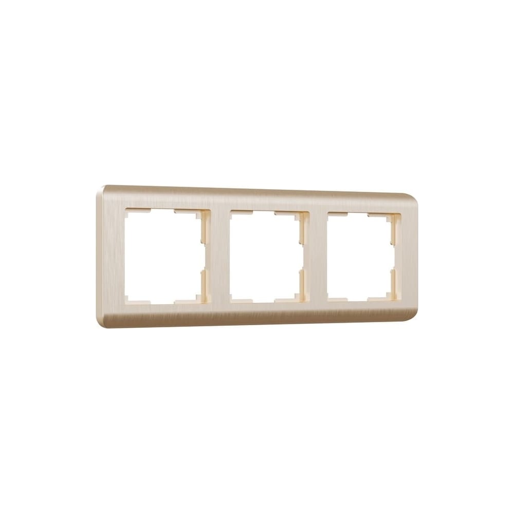 Изображение товара Рамка на 3 поста Werkel WL12 Frame 03 шампань для электрощитков