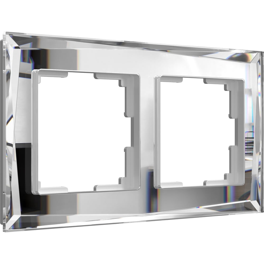 Изображение товара Рамка на 2 поста Werkel WL08-Frame-02 зеркальный серия Diamant