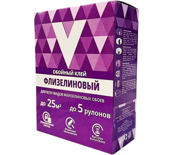 Изображение товара Флизелиновый клей для обоев V 200 г 259511